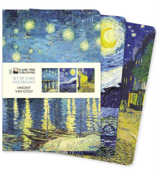 Book cover of: Vincent van Gogh Set of 3 Midi Notebooks. By: Flame Tree Studio
