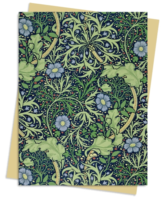 Book cover of: William Morris: Seaweed Wallpaper Greeting Card Pack. By: Flame Tree Studio
