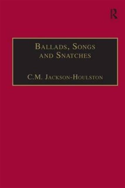 Book cover of: Ballads, Songs and Snatches