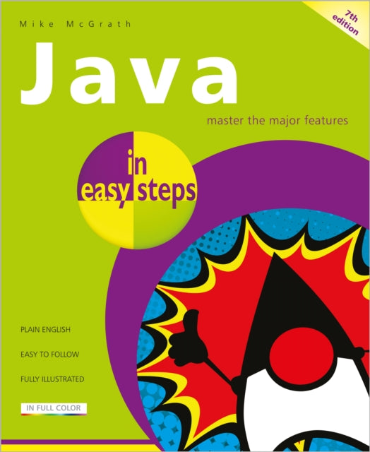 Book cover of: Java in easy steps. By: Mike McGrath