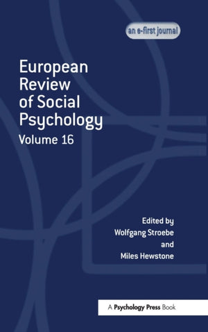 European Review of Social Psychology: Volume 16
