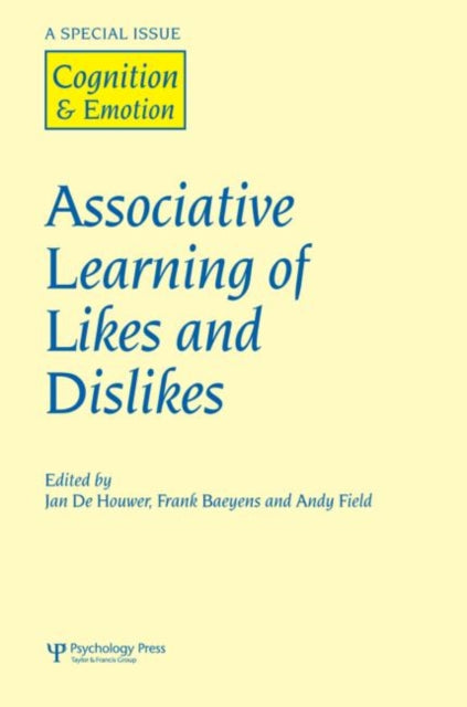 Book cover of: Associative Learning of Likes and Dislikes. By: Jan De Houwer