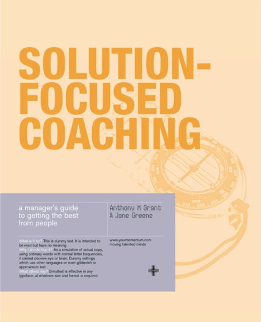 Book cover of: Solution-Focused Coaching. By: Grant, Anthony
