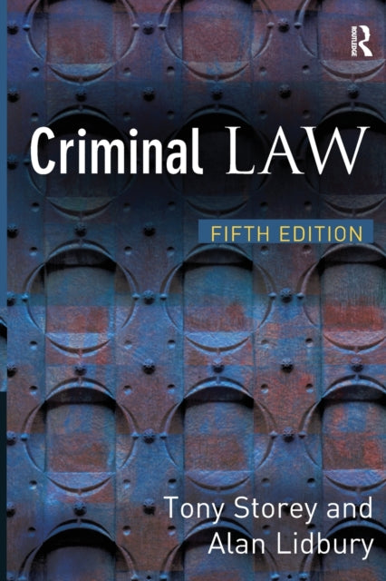 Book cover of: Criminal Law. By: Tony Storey