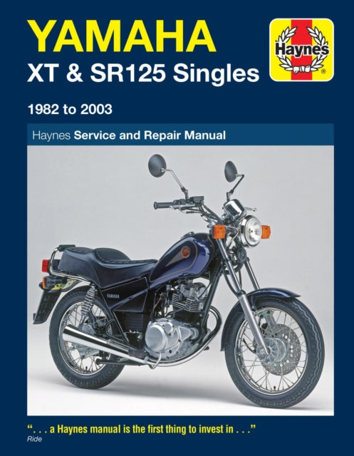 Book cover of: Yamaha XT & SR125 (82 - 03) Haynes Repair Manual. By: Haynes