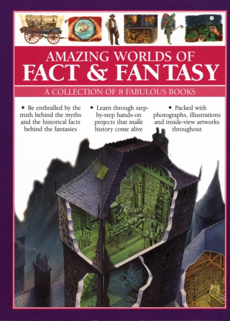 Book cover of: Amazing Worlds of Fact & Fantasy: A Collection of 8 Fabulous Books. By: Fiona MacDonald
