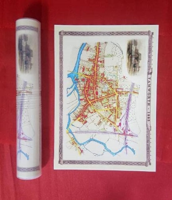 Book cover of: Tamworth 1885 - Old Map Supplied Rolled in a Clear Two Part Screw Presentation Tube - Print Size 45cm x 32cm