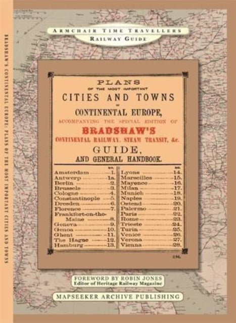 The Plans Of The Most Important Cities and Towns of Continental Europe 1896 by Bradshaw