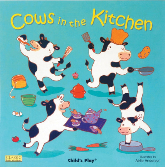 Book cover of: Cows in the Kitchen. By: Airlie Anderson