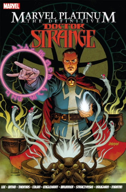 Book cover of: Marvel Platinum: The Definitive Doctor Strange. By: Stan Lee