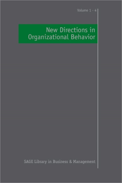 Book cover of: New Directions in Organizational Behavior