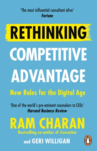 Book cover of: Rethinking Competitive Advantage. By: Ram Charan