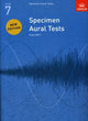 Book cover of: Specimen Aural Tests, Grade 7