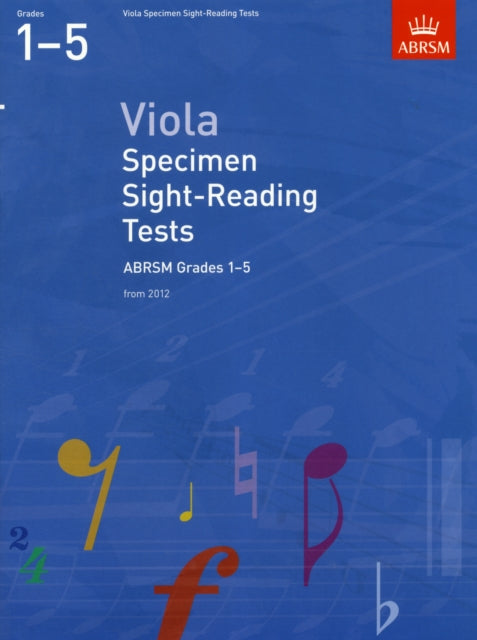 Book cover of: Viola Specimen Sight-Reading Tests, ABRSM Grades 1-5