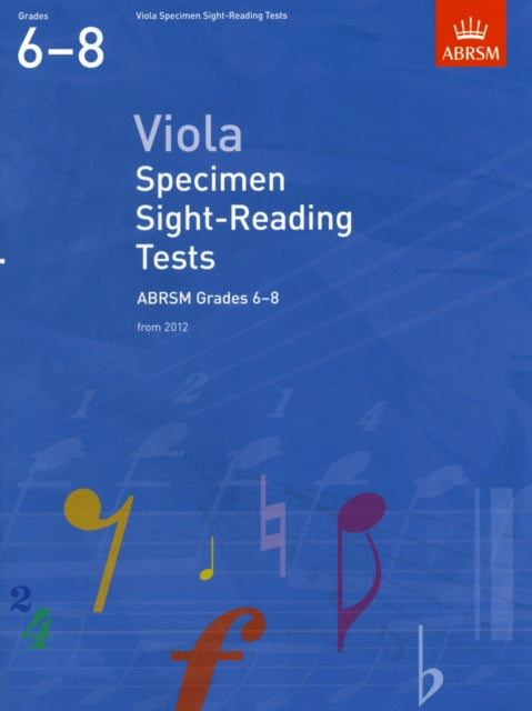 Book cover of: Viola Specimen Sight-Reading Tests, ABRSM Grades 6-8