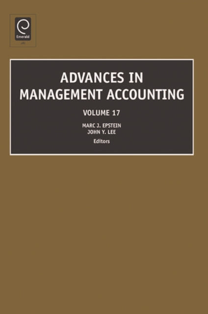 Book cover of: Advances in Management Accounting. By: Marc J. Epstein