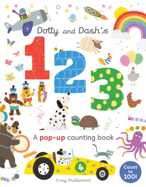 Book cover of: Dotty and Dash's 1, 2, 3. By: Patricia Hegarty