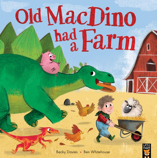 Book cover of: Old MacDino had a Farm. By: Becky Davies