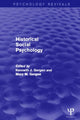 Book cover of: Historical Social Psychology (Psychology Revivals). By: Kenneth Gergen