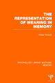 Book cover of: Representation of Meaning in Memory (PLE: Memory). By: Walter Kintsch