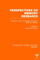 Book cover of: Perspectives on Memory Research (PLE:Memory). By: Lars-Goran Nilsson