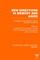 Book cover of: New Directions in Memory and Aging (PLE: Memory). By: Leonard W. Poon