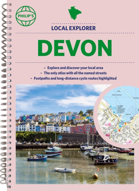 Book cover of: Philip's Local Explorer Street Atlas Devon. By: Philip's Maps