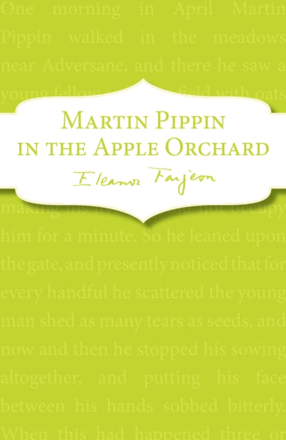 Book cover of: Martin Pippin in the Apple Orchard. By: Eleanor Farjeon