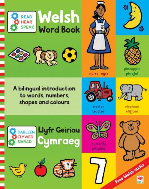 Book cover of: Darllen, Clywed, Siarad: Llyfr Geiriau Cymraeg / Read, Hear, Speak: Welsh Word Book. By: Campbell Books