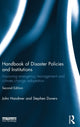 Book cover of: Handbook of Disaster Policies and Institutions. By: John W. Handmer