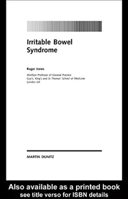 Book cover of: Irritable Bowel Syndrome: pocketbook. By: Roger Jones