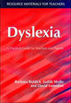 Book cover of: Dyslexia. By: Barbara Riddick