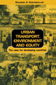 Book cover of: Urban Transport Environment and Equity. By: Eduardo A. Vasconcellos