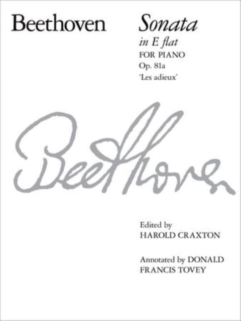 Book cover of: Piano Sonata in E flat (Les Adieux), Op. 81a