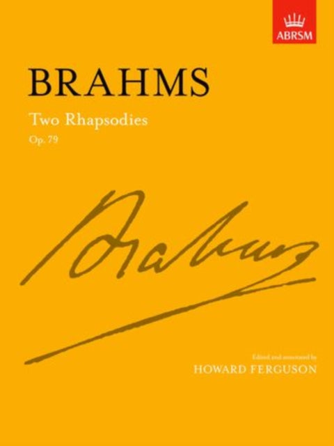 Book cover of: Two Rhapsodies Op. 79. By: Howard Ferguson