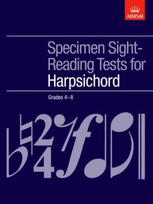 Specimen Sight-Reading Tests for Harpsichord, Grades 4-8