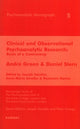 Book cover of: Clinical and Observational Psychoanalytic Research. By: Joseph Sandler