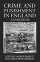 Book cover of: Crime and Punishment in England. By: Andrew Barrett