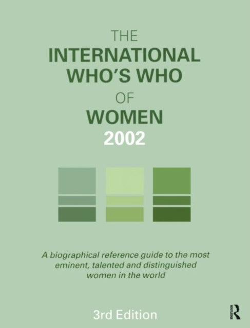 Book cover of: International Who's Who of Women 2002. By: 3rd Ed 2002