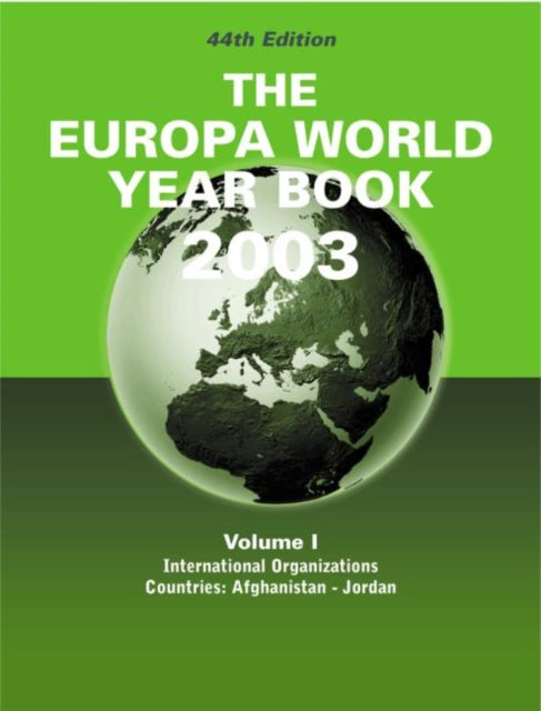 Book cover of: Europa World Year Book V1 Usa. By: Taylor & Francis