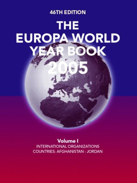 Book cover of: Europa World Year Book 2005. By: Europa