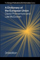 Book cover of: Dictionary of the European Union. By: David Phinnemore