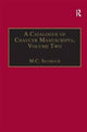 Book cover of: Catalogue of Chaucer Manuscripts. By: M. C. Seymour