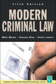 Book cover of: Modern Criminal Law. By: Mike Molan