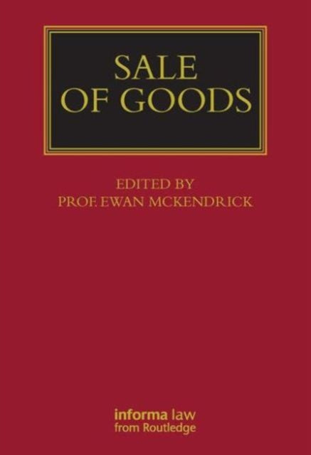 Book cover of: Sale of Goods. By: Mckendrick