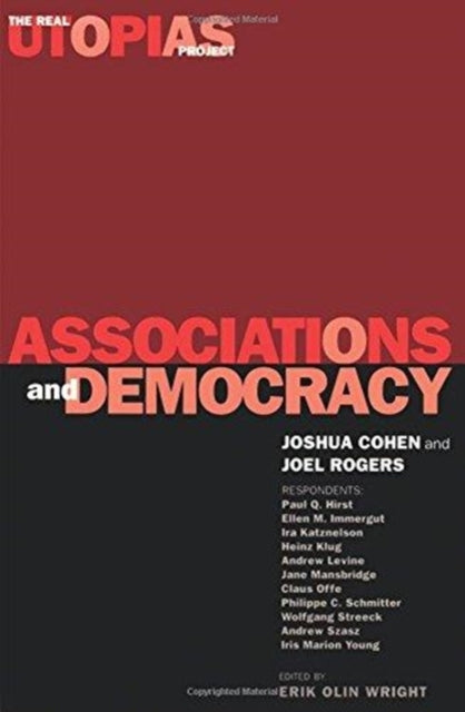 Book cover of: Associations and Democracy