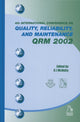 Book cover of: Quality, Reliability and Maintenance QRM 2002. By: G. J. McNulty