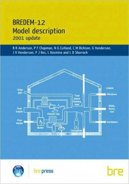 Book cover of: BREDEM-12 Model Description: 2001 update. By: B.R. Anderson