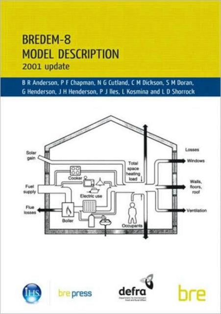 Book cover of: BREDEM-8 Model Description. By: B.R. Anderson