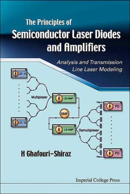Book cover of: Principles Of Semiconductor Laser Diodes And Amplifiers: Analysis And Transmission Line Laser Modeling. By: H. Ghafouri-Shiraz
